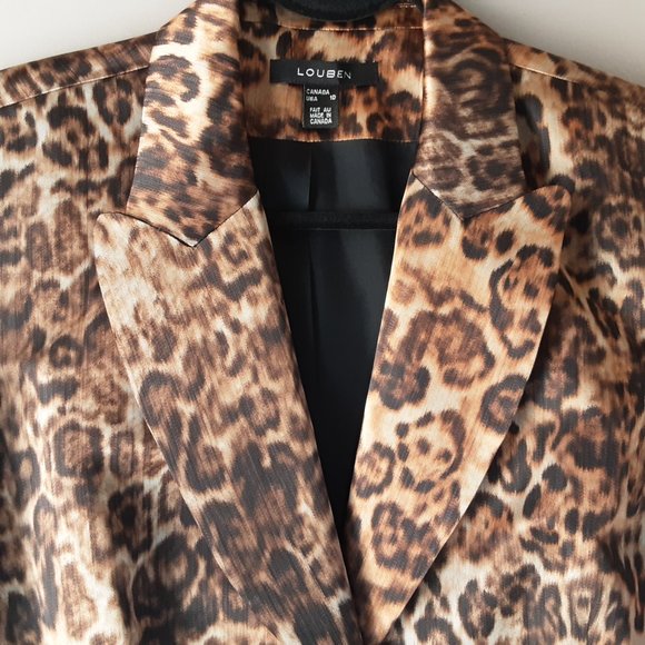 Louben Leopard Print Jacket | Made in Canada | 10 - Picture 5 of 10